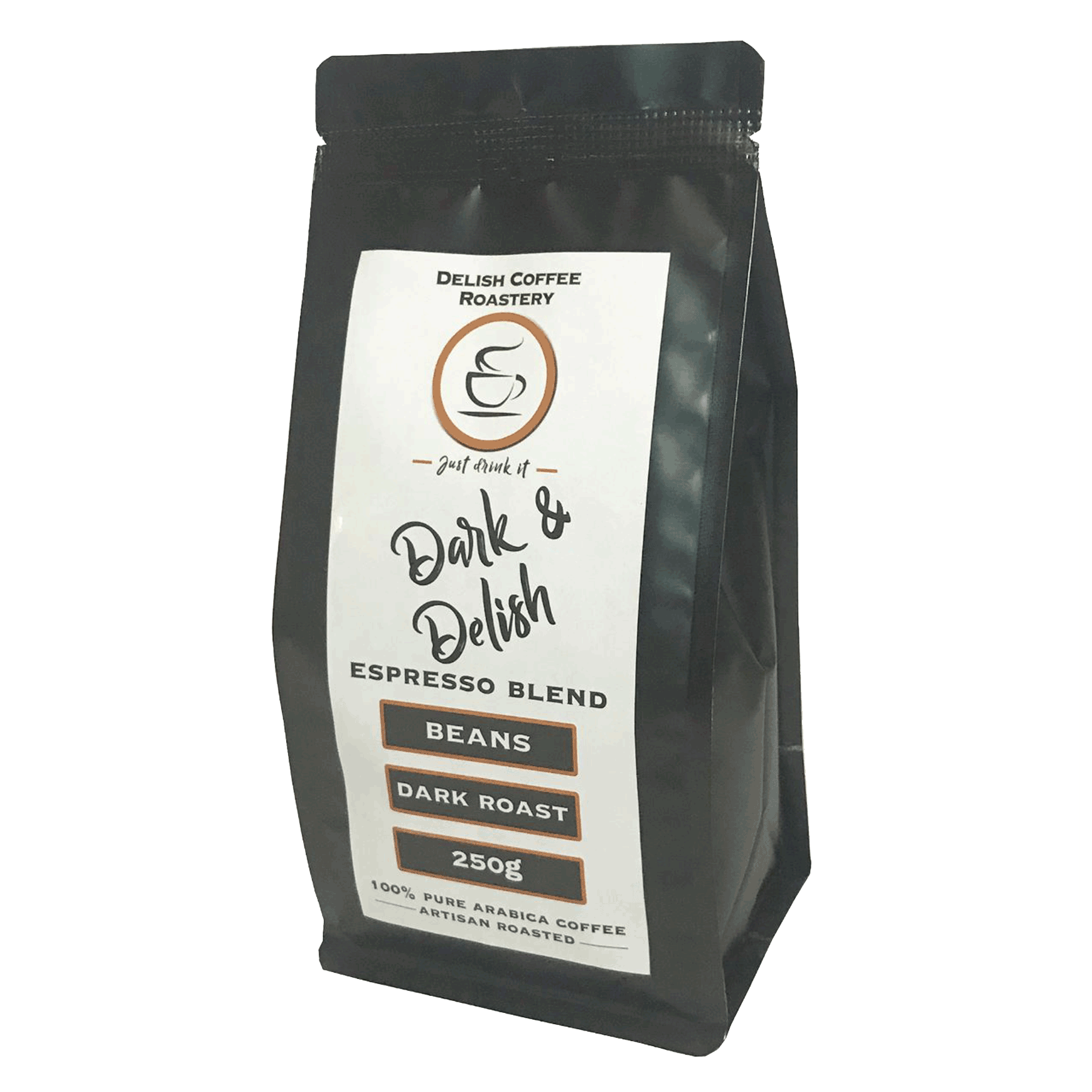 Dark & Delish Dark Roast Coffee Blend Delish Coffee Roastery